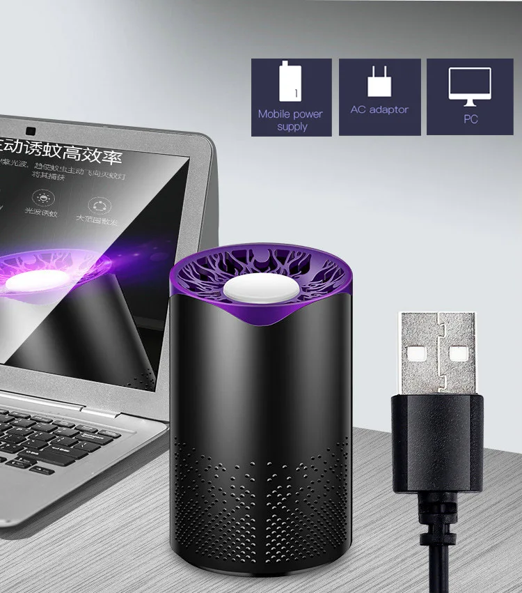 BUYBAY электрический USB Mosquito Убийца лампы LED Анти Москитная УФ-ночник Анти летать убийца Москитная Zapper ошибка насекомых Ловушка лампа