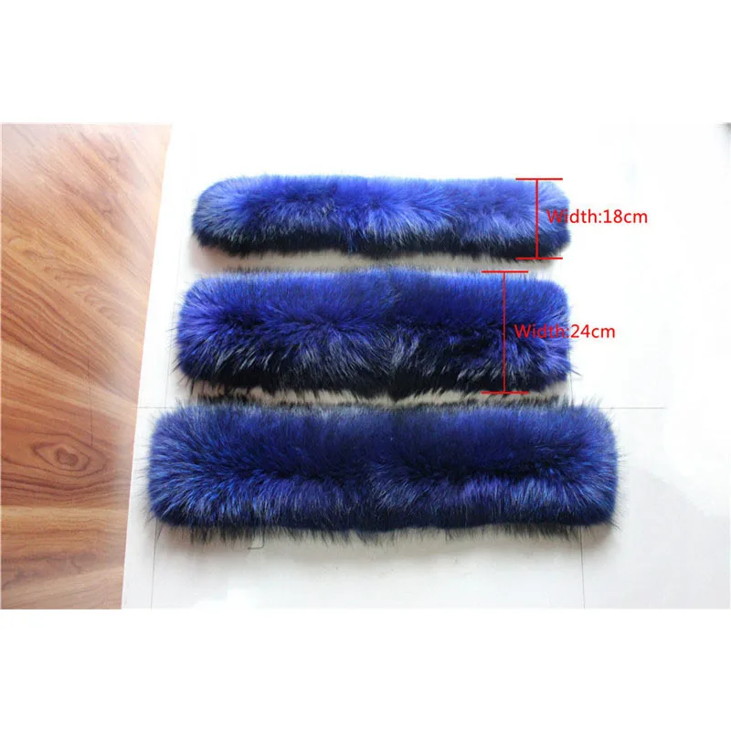 

Large size luxury real authentic high quality 100% natural raccoon color fur scarf L11