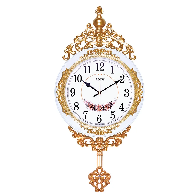Античная 20 дюймов часы настенные в европейском стиле супе качели сидя номера mute