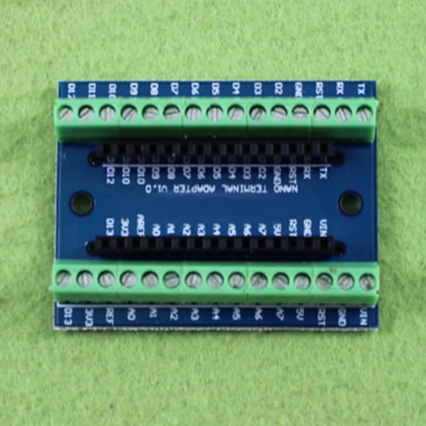 2X Nano расширительный клеммный адаптер для Arduino V3.0 AVR ATMEGA328P-AU плата | Компьютеры и