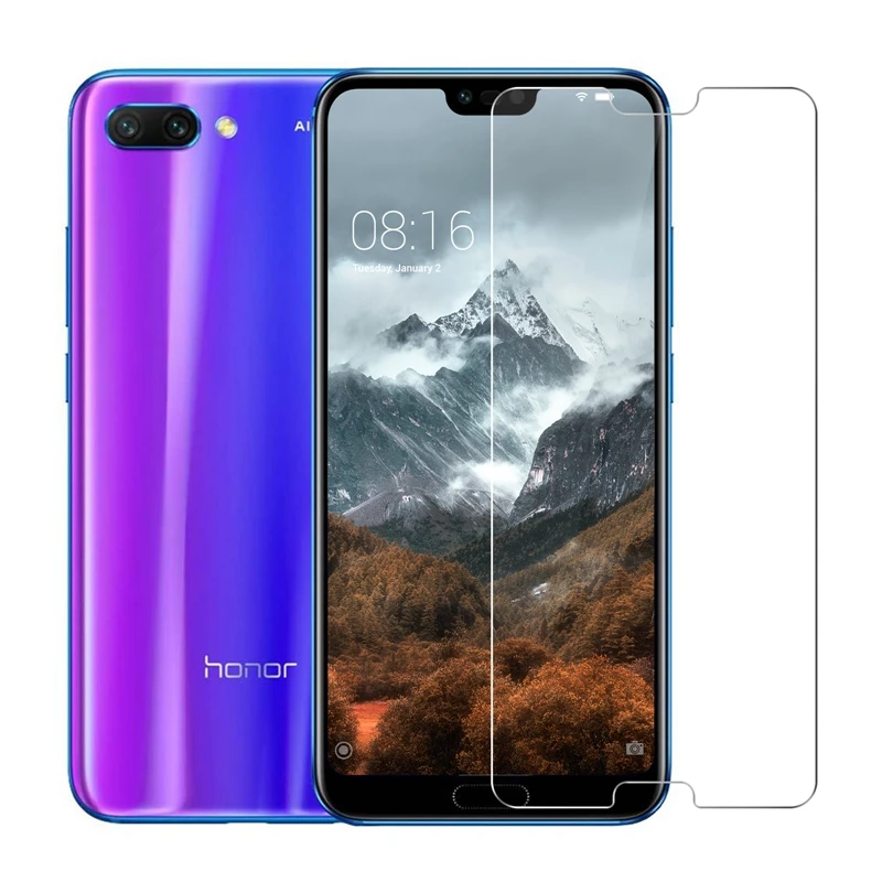 2PCS 9H Premium Tempered Glass For Huawei Honor 10 Case Screen Protector Toughened protective film | Мобильные телефоны и