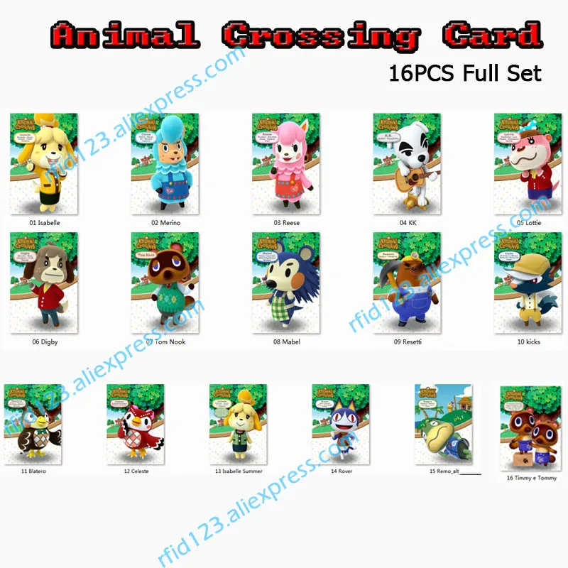 Карта Animal Crossing NFC Amiibo карта работает для переключения последних данных
