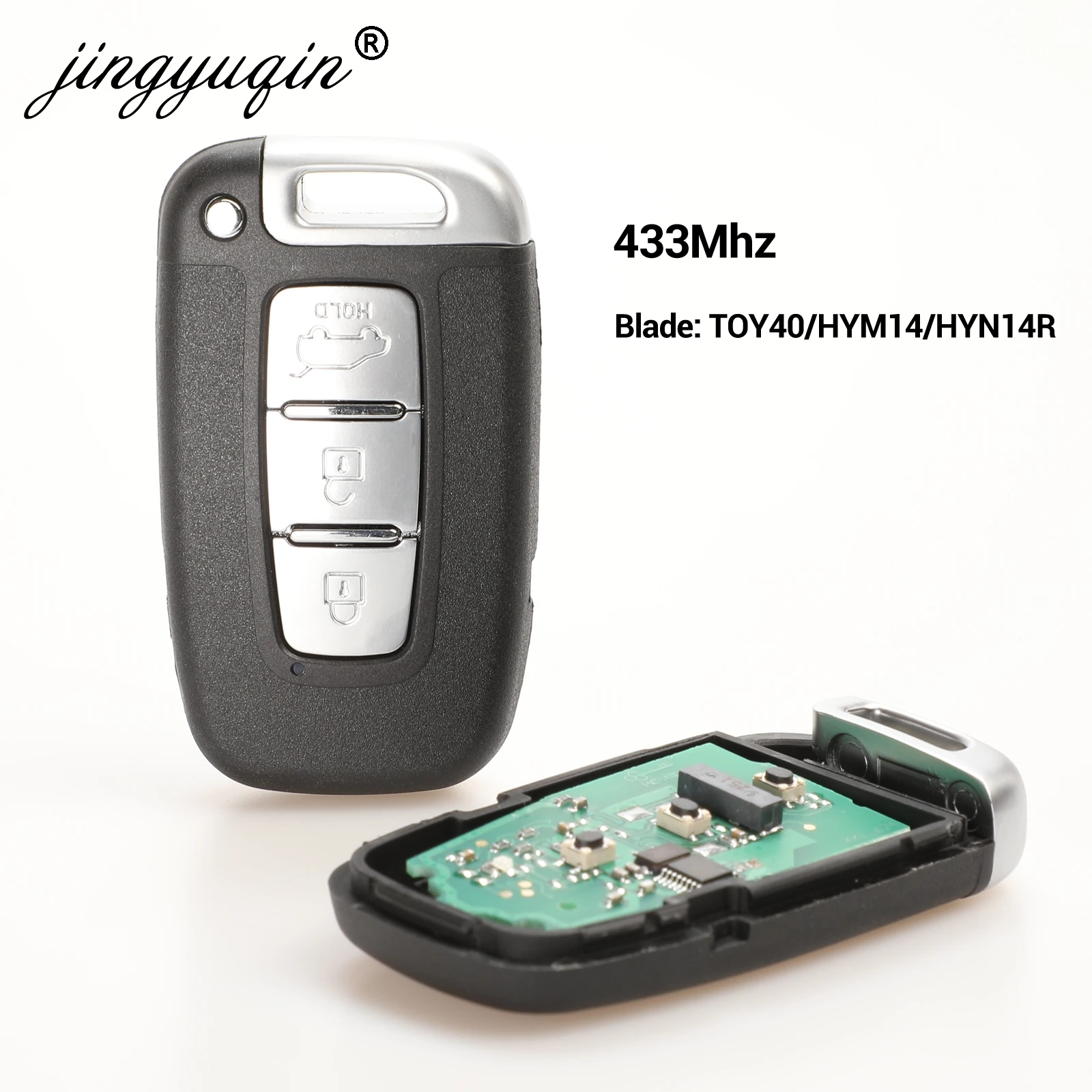 Автомобильный Дистанционный смарт ключ jingyuqin 433 МГц для HYUNDAI I30 I45 Ix35 Genesis Equus Veloster