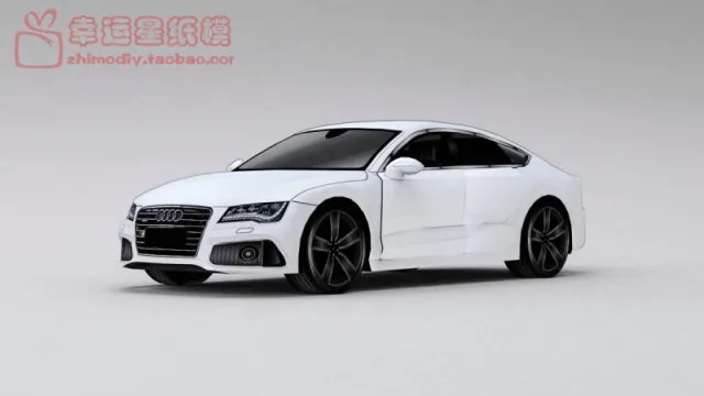 RS7 спортивный автомобиль 3D бумажная модель Сделай Сам бумажный штамп ручной