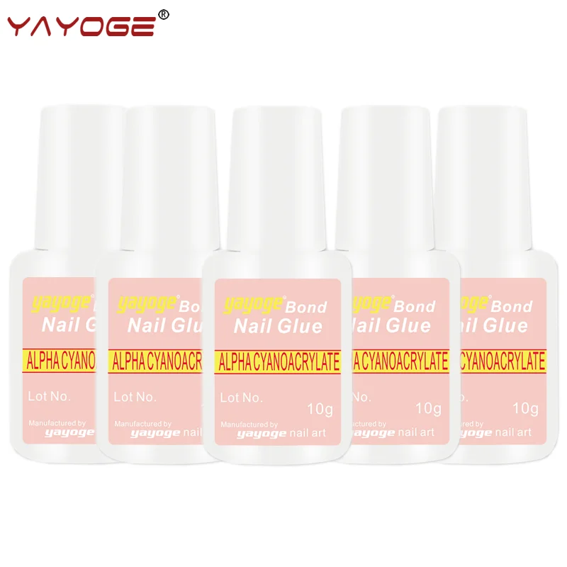 

YAYOGE Nail Glue For False bond gel varnish polish Nails Bonder Fast Drying decorating Acrylic Faux Nail Care Tools with Brush