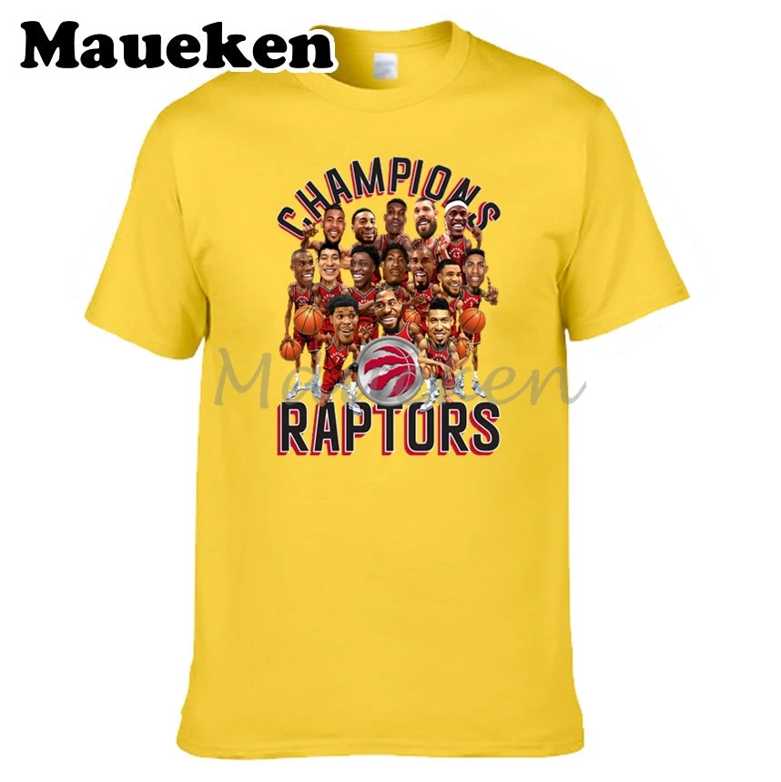 Для мужчин футболка 2019 чемпионов все плеер групповым снимком Кохи Леонард Kyle Lowry Торонто ибака Газоль Siakam мы