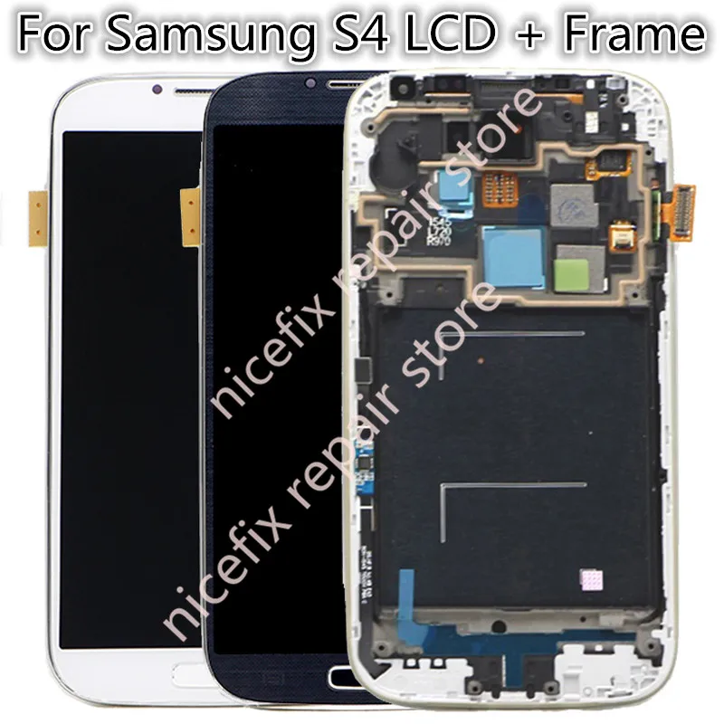 I337 i9505 i9500 i545 m919 E300S LCD для Samsung S4 Lcd сенсорный экран дигитайзер с рамкой в сборе