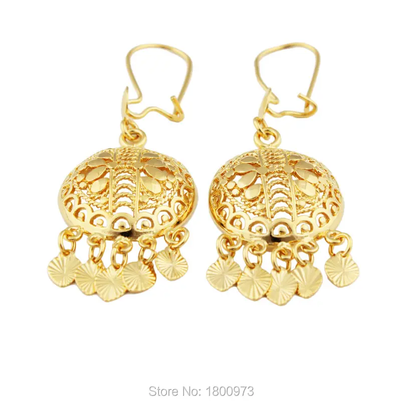 Женские серьги подвески Adixyn золотого цвета в Африканском/нигерийском/арабском