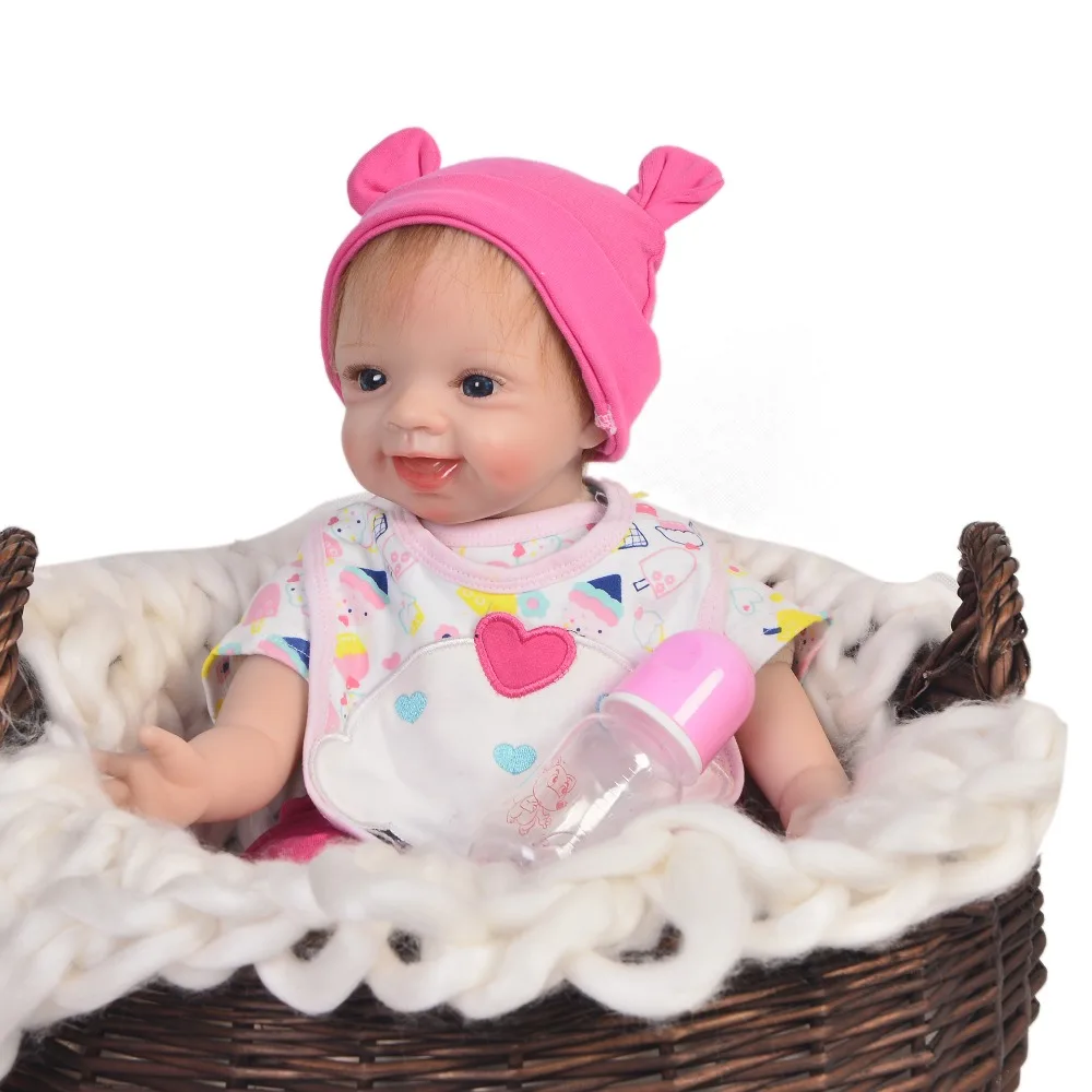 55 см мягкая силиконовая кукла для новорожденных красивая одежда Boneca малышей