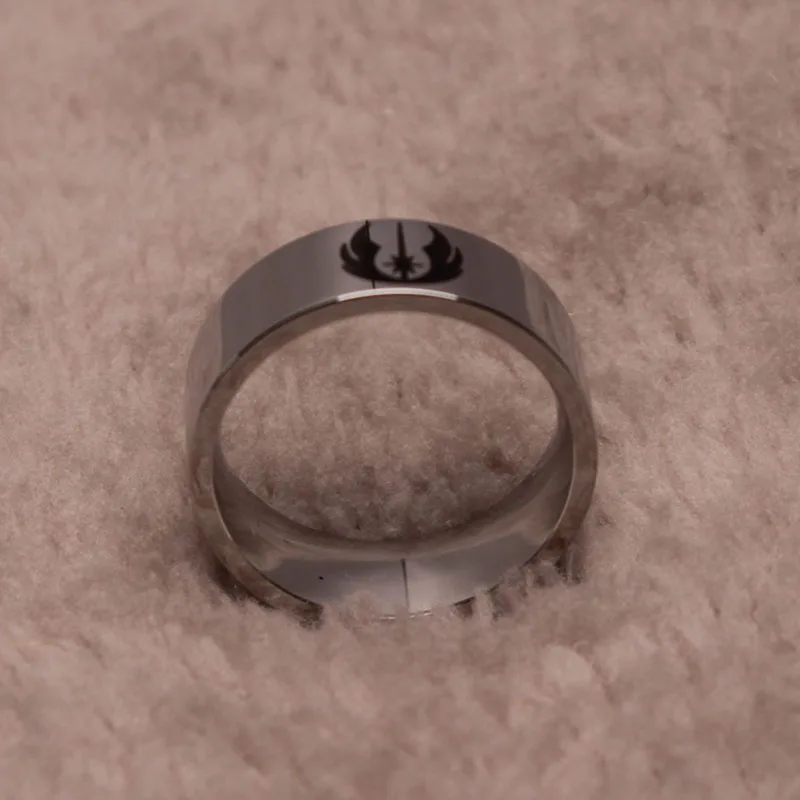 Звездные войны джедая символ из нержавеющей стали отполированное кольцо