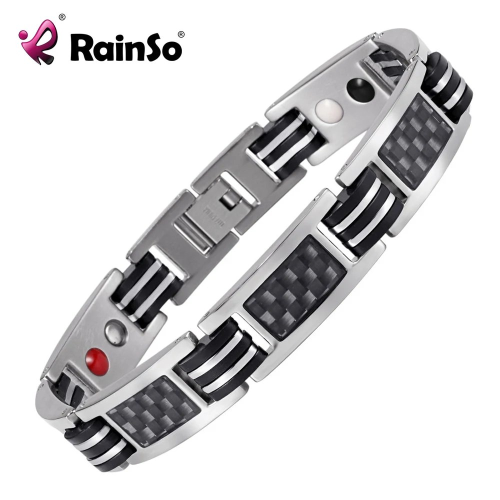 Браслеты с цепочкой Rainso мужские ювелирные изделия энергетический Магнитный