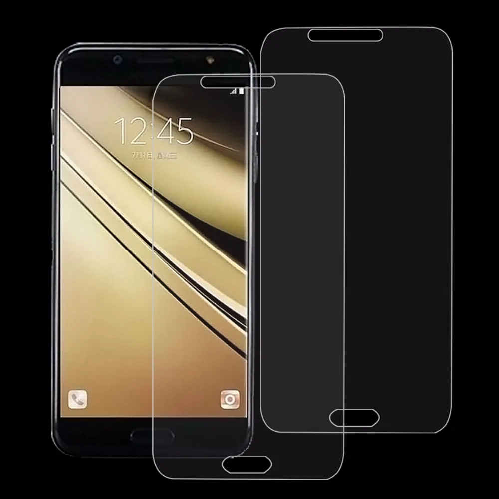 2 шт/1 шт 9H 2.5D Закаленное стекло пленка для Samsung Galaxy C7 (2017)|Защитные стёкла и плёнки