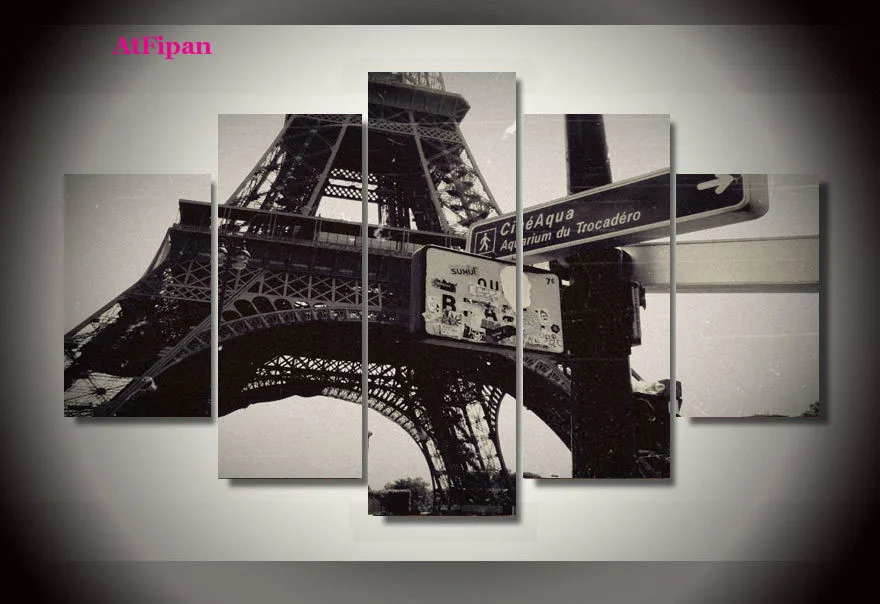 Atfipan Книги по искусству Tour Eiffel изображение Холсты для рисования идеальный стены