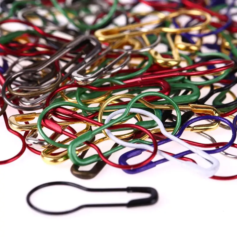 100/300 шт металлические штифты бутылочная Тыква груша Форма безопасности металлическими зажимами Вязание стежка маркер бирка шпильки крепеж для рукоделия "сделай сам"