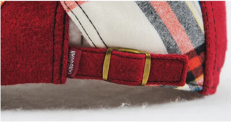 Детский Теплый шерстяной берет газетчика красный темно серый с пряжкой для