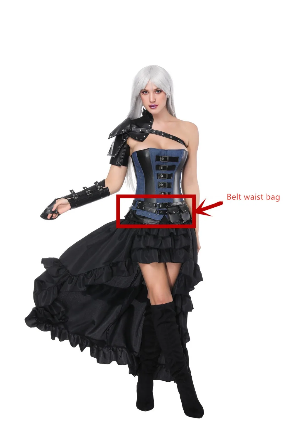 Бесплатная доставка винтажная сумка в стиле стимпанк ретро рок готика поясные