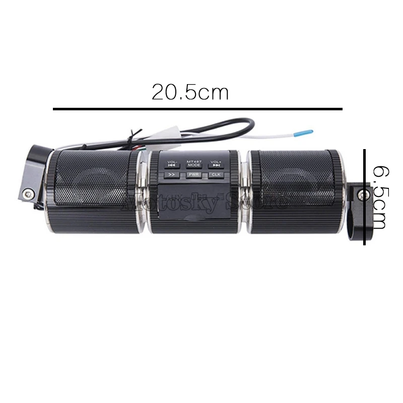 Мотоциклетный mp3-плеер Bluetooth-динамик с FM-радио на руль динамик регулируемым