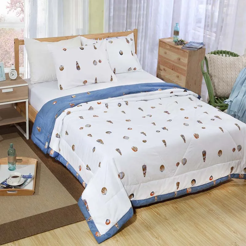 Online 100% Cotone Singolo Trapunta Di Estate Foglio Di Coperta HomeTextile Della Rappezzatura Solo Trapunte Consolatore Biancheria Da Letto Del Fumetto Trapuntato Copriletto