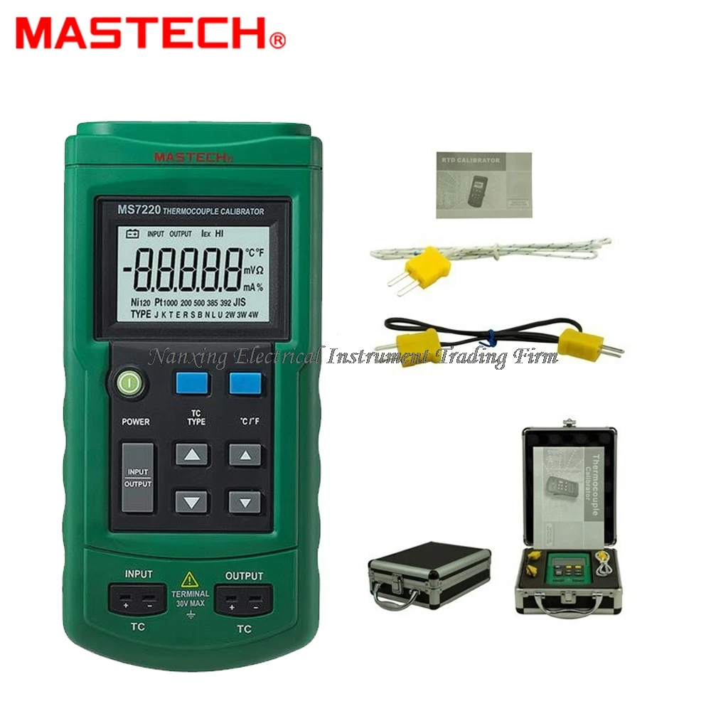 Профессиональный симулятор термопары MASTECH MS7220 измерение/симуляция термопары|meter
