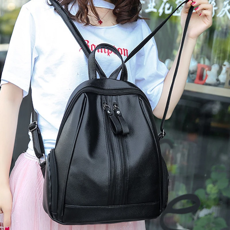 

SUDS Brand Women Backpack Leather Backpack For Teenage Girls Female High Quality Travel Shoulder Bag School Bag Escolar Mochila