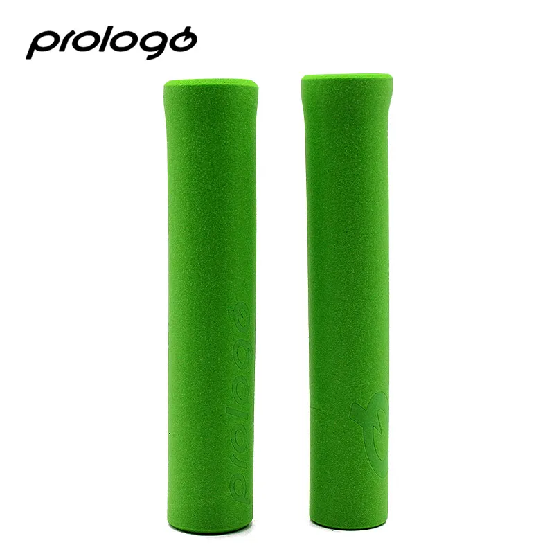 Prologo, велосипедная ручка, Грипсы, для улицы, MTB, горный велосипед, Велоспорт, велосипедный, силиконовый, противоскользящий, руль, мягкие Грипсы, 1 пара - Цвет: green