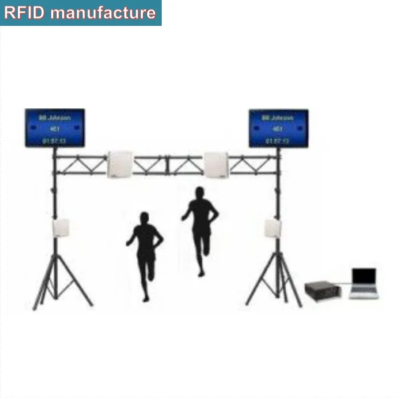 Бегунок номер uhf Биб тег с напечатанным id запрограммирован epc RFID стикер для