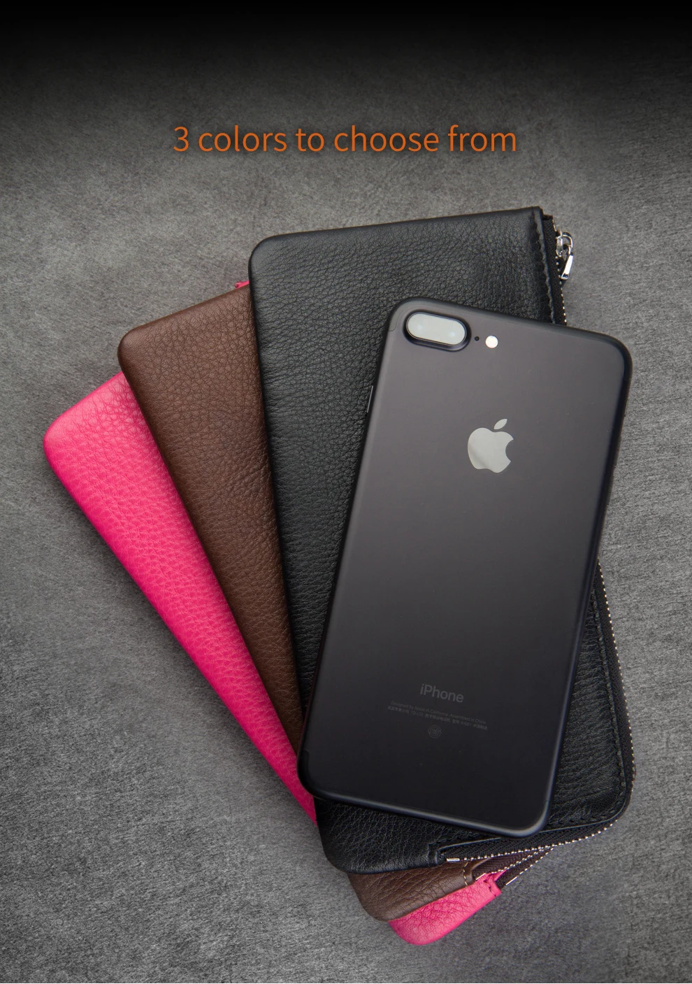 QIALINO Роскошный кошелек из натуральной кожи чехол для iphone 8 Plus ручной работы чехол для iphone XS Max/XR для карт 5,5 дюймов
