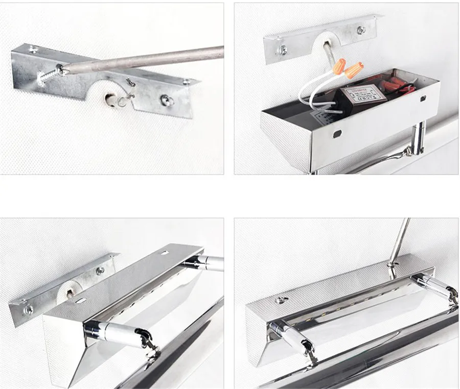 5 Вт 45 см светодиодный зеркальный светильник для ванной комнаты AC220V 360 градусов