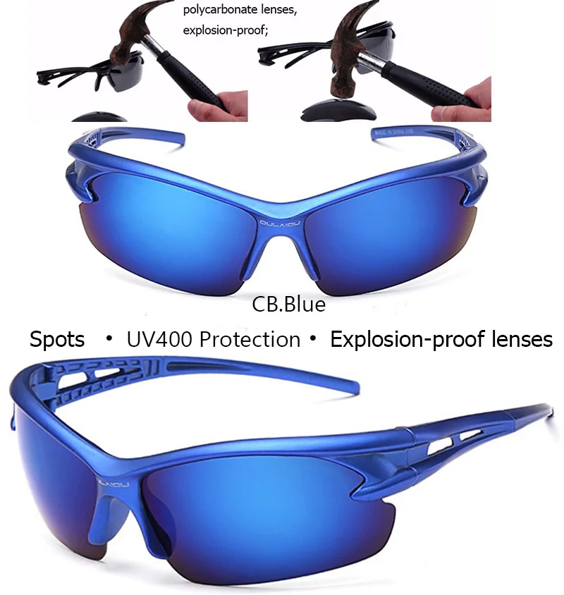 Blue IVSTA, мужские спортивные солнцезащитные очки, мужские спортивные очки для ночного вождения, желтые очки для езды на велосипеде, цикл 3105, очки для близорукости, рыбалки - Цвет линз: Blue