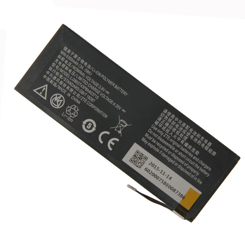 Оригинальный аккумулятор Li3863T43P6hA03715 для телефона ZTE MF97V MF97B MF97G SPro 2 6300