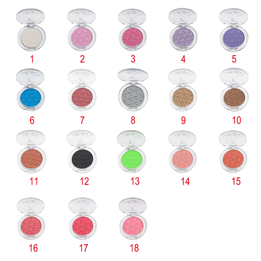 Single Color 18 ColorsGlitter Eyeshadow Palette Makeup Cosmetic Waterproof Matte Long Lasting Pearl Light Eye Shadow |