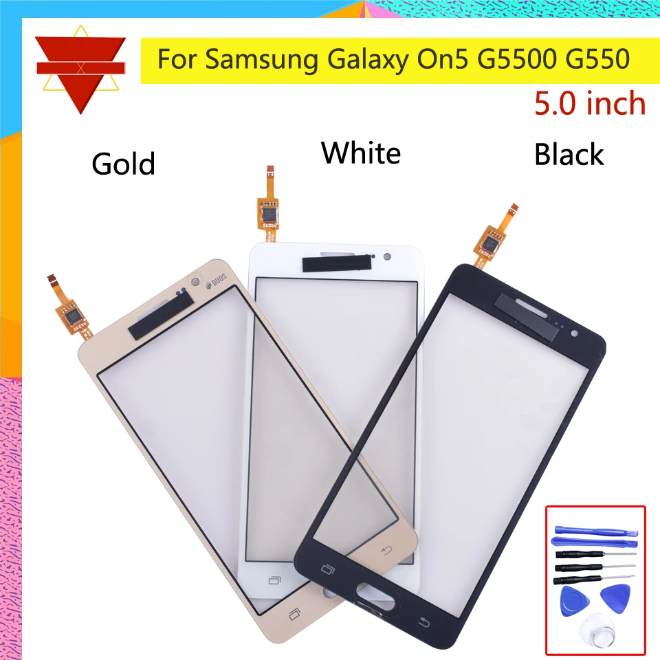 New On5 Touch Panel For Samsung On 5 G5500 G550 Screen Digitizer Sensor Front Glass Lens with flex cable With Logo | Мобильные