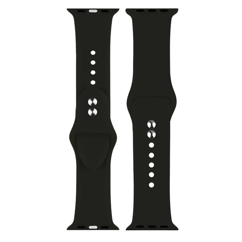 Спортивный мягкий силиконовый ремешок для часов Apple Watch band 4 44/40 мм мужские и