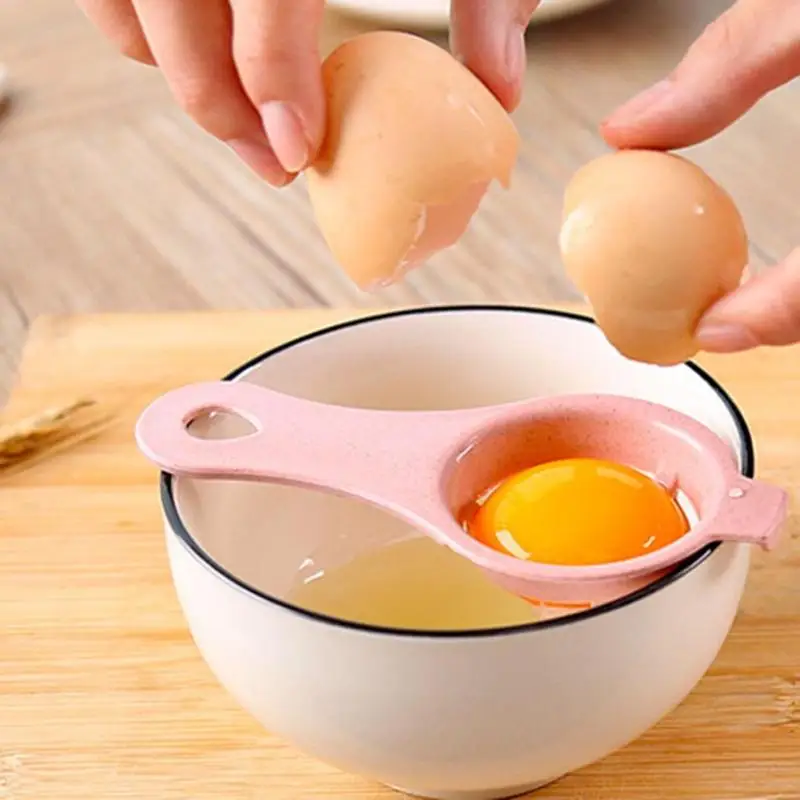 1 ПК Разделитель желтка инструмент для яиц вителлус гель делители поглощение яйца готовка пшеница солома А45 вкл.