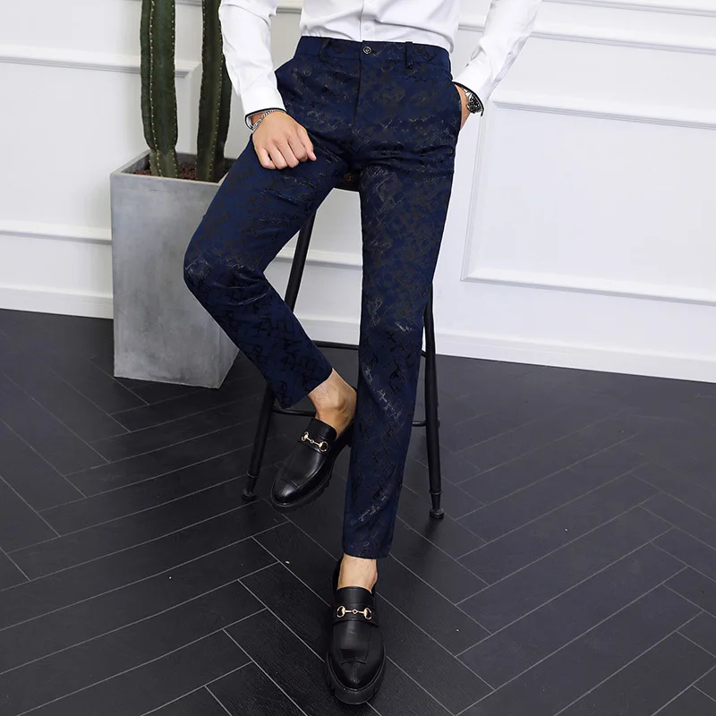 Casual Suit Pants Men Clothes Trousers Male 2019 Spring Autumn Brand New Business Formal Wear Pant Dress Slim Fit | Мужская одежда