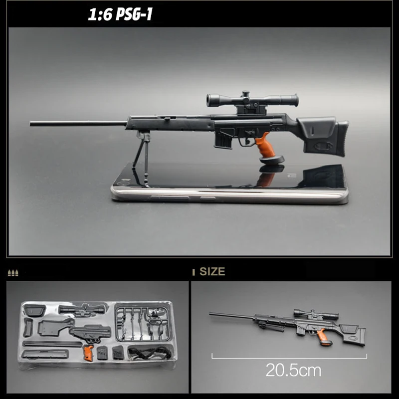 Экшн фигурка M134 AK47 MG42 QBZ95 98K SVD M16 RPG7 G43 Gatling Minigun масштаб 1:6 1/6 подарок для