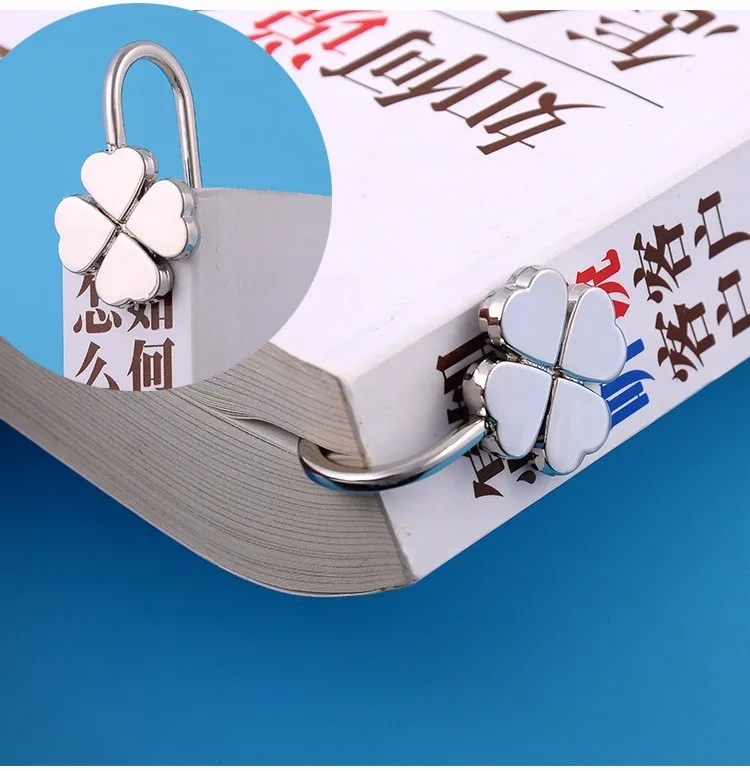 Нежный Клевер металлические закладки Эсколар бумага книжные знаки держатель книг школьные принадлежности