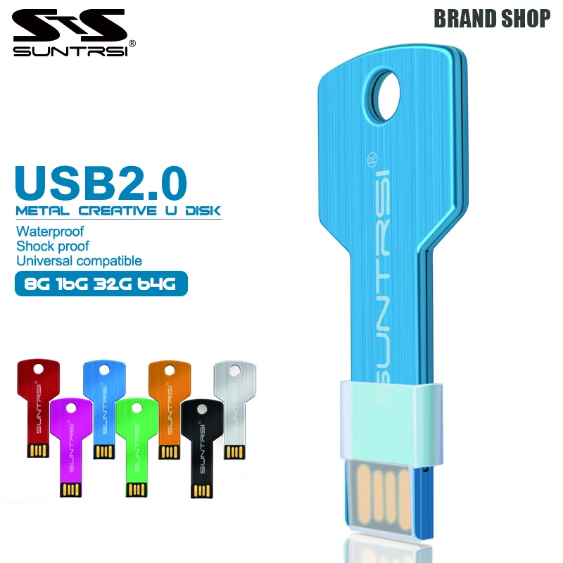 Металлический флеш-накопитель Suntrsi 128 ГБ 64 USB внешний накопитель 32 16 флэш-диск