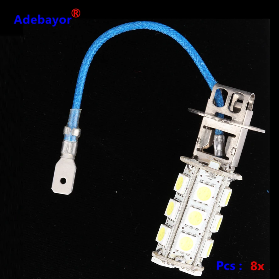 8 X H3 5050 SMD 18 светодиодный лампы Противотуманные фары луч Автостоянка 12V мотоциклов