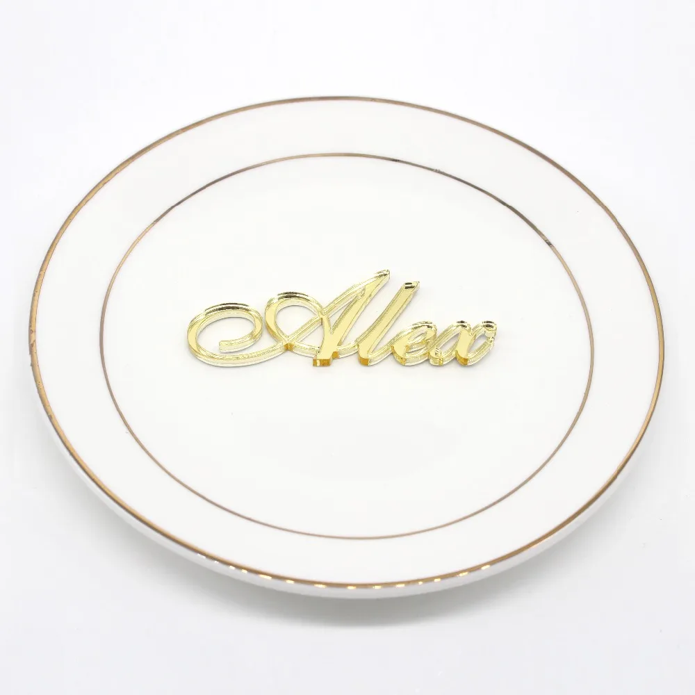 1 шт. зеркальные серебряные золотистые акриловые деревянные вечерние|Украшения