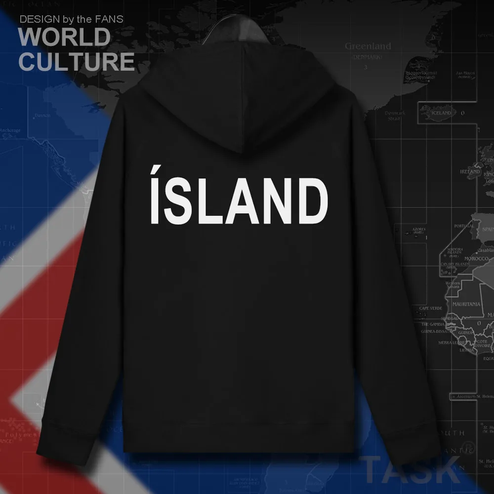 Исландская ISL флисовая толстовка с капюшоном зимняя куртка мужские куртки и