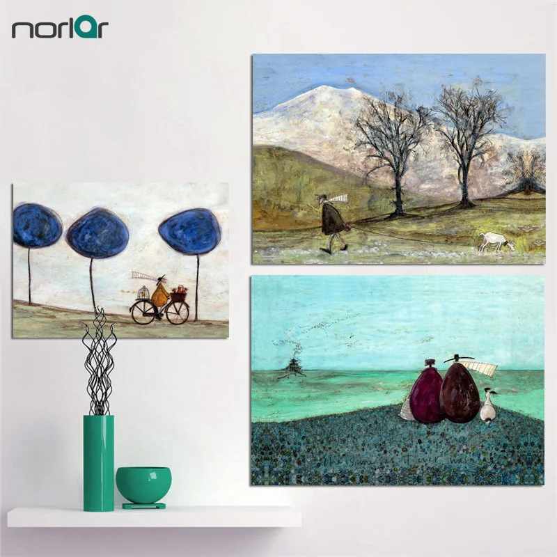 Современное настенное художественное изображение как всегда было холст принт