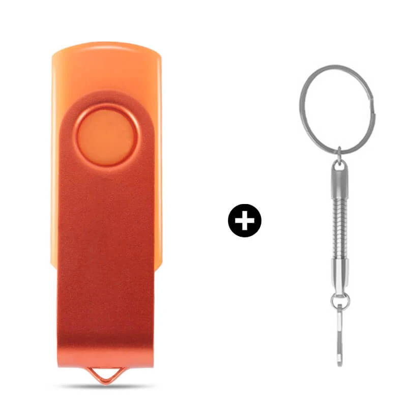 oorange BIYETIMI stick 64 Гб до 4 Гб флешки Красочные горячая Распродажа металлический usb флеш-накопитель настраиваемый индивидуальный логотип - Цвет: oorange