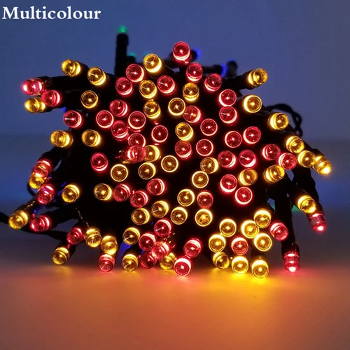 multicolor 7/12/22 M водонепроницаемые уличные фонари Солнечная лампа светодиодная гирлянда Фея праздник для рождественской вечеринки сад Свадебные украшения - Испускаемый цвет: multicolor
