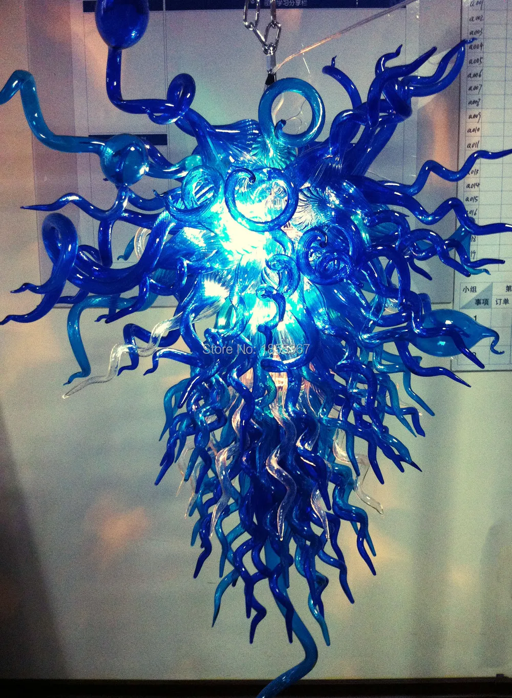 

Free Shipping Cheap Good Light Home Decor Style Chandeliers In Blue