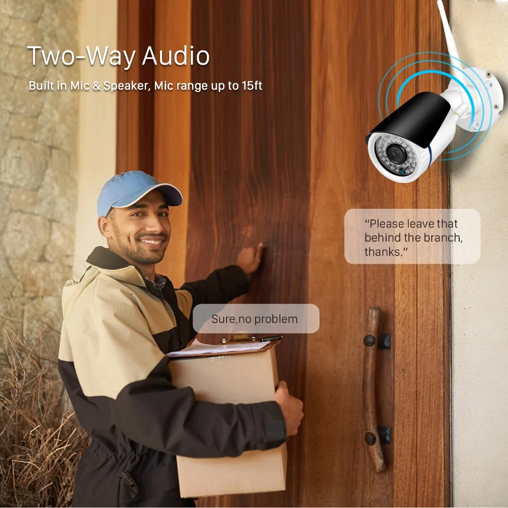 ANBIUX двухсторонняя аудио Wi-Fi IP камера Full HD 1080P 720P Беспроводная Проводная ONVIF P2P охранная сигнализация CCTV пуля наружная камера iCSee