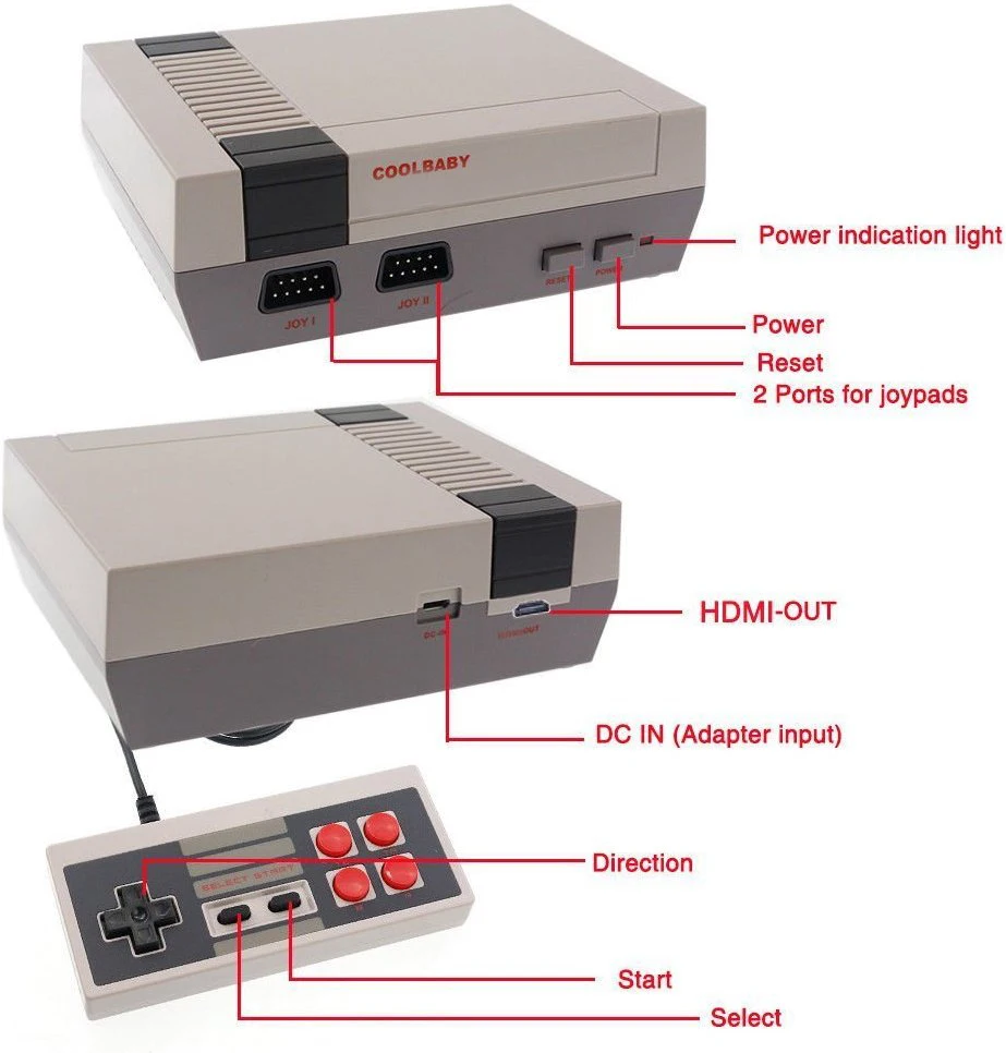 60 шт. HDMI выход Мини ТВ портативная игровая консоль видео для игр Nes встроенные 600