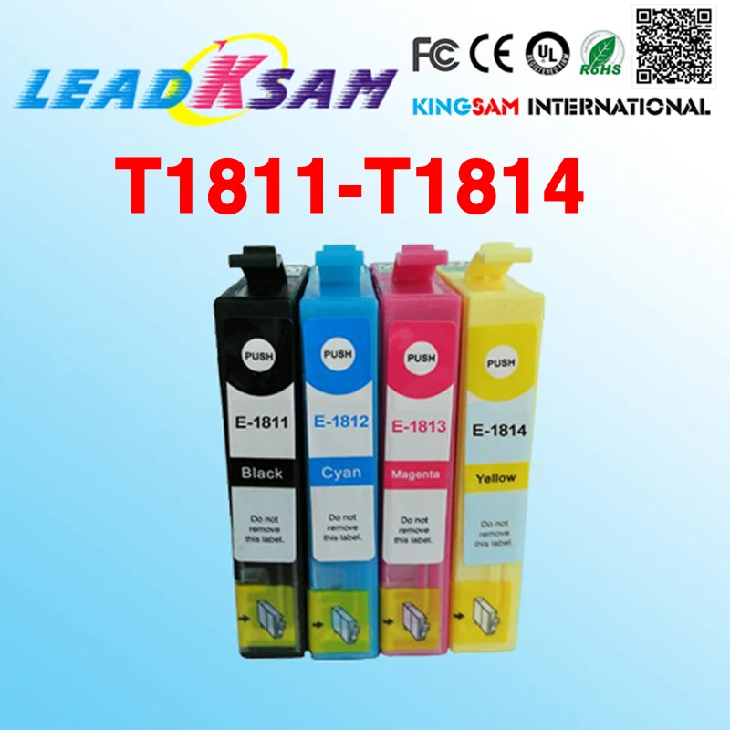 4х новый совместимый чернильный картридж для принтера T1811 T1814|ink cartridge for hp|ink refill