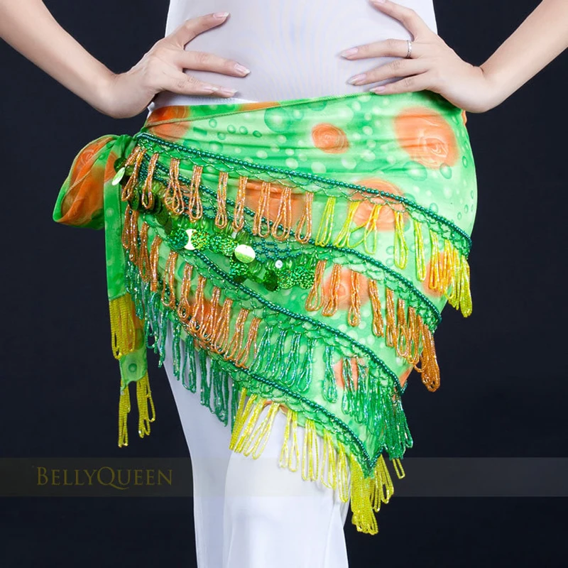 Женский костюм для танца живота с треугольной кисточкой|hip scarf|belly dance costumeship scarf belt