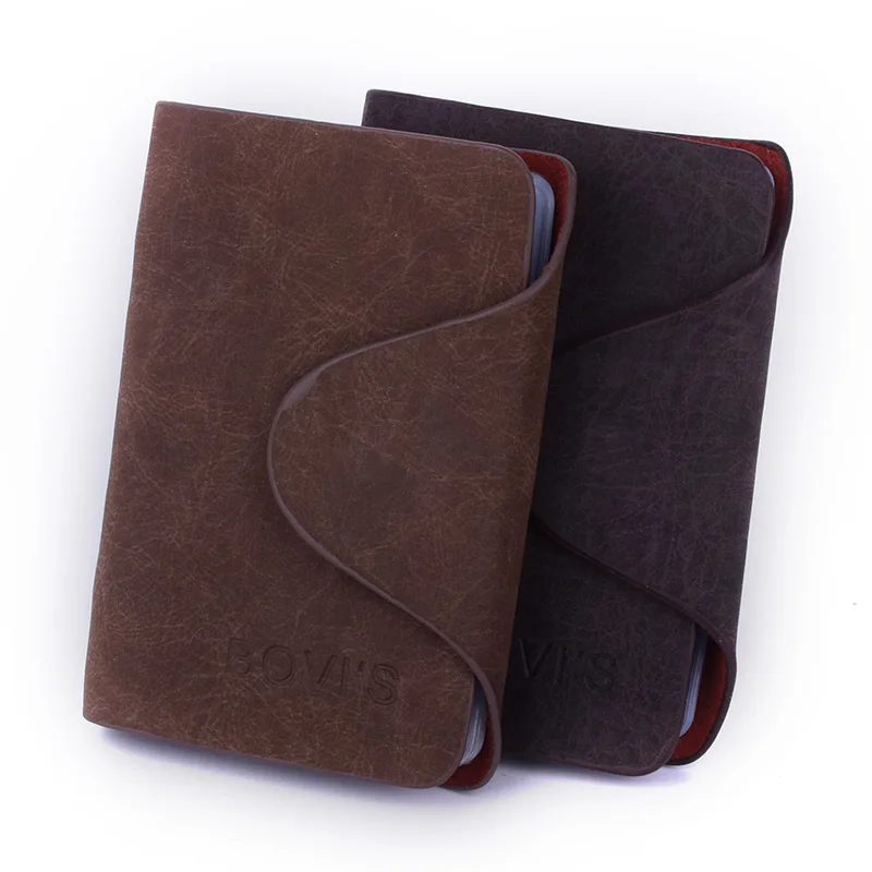 

New Fashion PU Leather Card holder Women Men Hasp 20 cards Slot Bank Credit Card Wallet Multifunction Card Cover